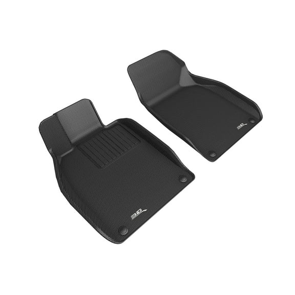 3D MAXpider Custom Fit Kagu Floor Mat (Black) Compatible with Porsche Boxster/Cayman/718 (981/982) 2013-2024 - Front Row