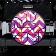 thumbnail image 1 of Geometric Abstract Shapes Print Spare Tire Cover Waterproof Tire Wheel Protector for Car Truck SUV Camper Trailer Rv 14"-17", 1 of 5