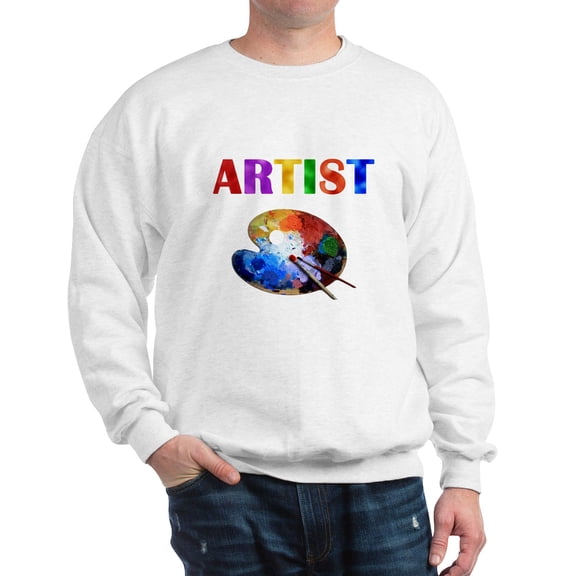 CafePress - Artist Sweatshirt - Crew Neck Sweatshirt