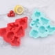 thumbnail image 3 of Juego de moldes para hornear navideños de silicona de 2 piezas, molde para pastel de muñeco de nieve con copos de nieve y árbol de Navidad, sal de baño explosiva, juego de moldes para jabón, 3 of 5