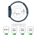 thumbnail image 6 of Dwitch for Apple Watch Band 49mm 45mm 44mm 42mm,Stainless Steel Metal iWatch Band Case for Apple iWatch Ultra 2/1 Series 9 8 7 SE/6 5 4 3 2 1 Men and Women,Blue, 6 of 6