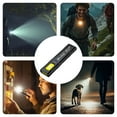 thumbnail image 4 of TIELUTT Bright Pocket Sized Mode LED with USB C Fast Charging Base And Secure Clip for Everyday Carry Kids Camping Rechargeable Headlight Hard Head Veterans Walking Gear Rechargeable Headlamps for Adu, 4 of 7