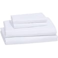 thumbnail image 3 of Lightweight Super Soft, Wrinkle-Free, Easy Care Microfiber 4-Piece Bed Sheet Set with 14-Inch Deep Pockets, Full, Bright White, Solid, 3 of 7