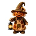 thumbnail image 2 of Halloween Resin Statue Decorations, Handcrafted Halloween Figurine Decorations, 3D Resin Skeleton Pumpkin Ghost Scarecrow Mummy Statue for Home Party Decor (Scarecrow), 2 of 4