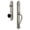 Satin Nickel, variant on Grandeur Arc Single Cylinder Handleset with S Grip and Coventry Knob