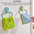 thumbnail image 3 of Unatoiry Wall Mounted Towel Rack Hanging Washcloth Ring Household Organizing Holder Pink 1Set, 3 of 6
