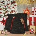 thumbnail image 5 of Fuzoiu Doodle Dinosaur Print Christmas Gift Bag,Burlap Gift Bag with Drawstring Closure & Hang Tag,Perfect for Holidays, Birthdays, and Special Occasions-Small, 5 of 7