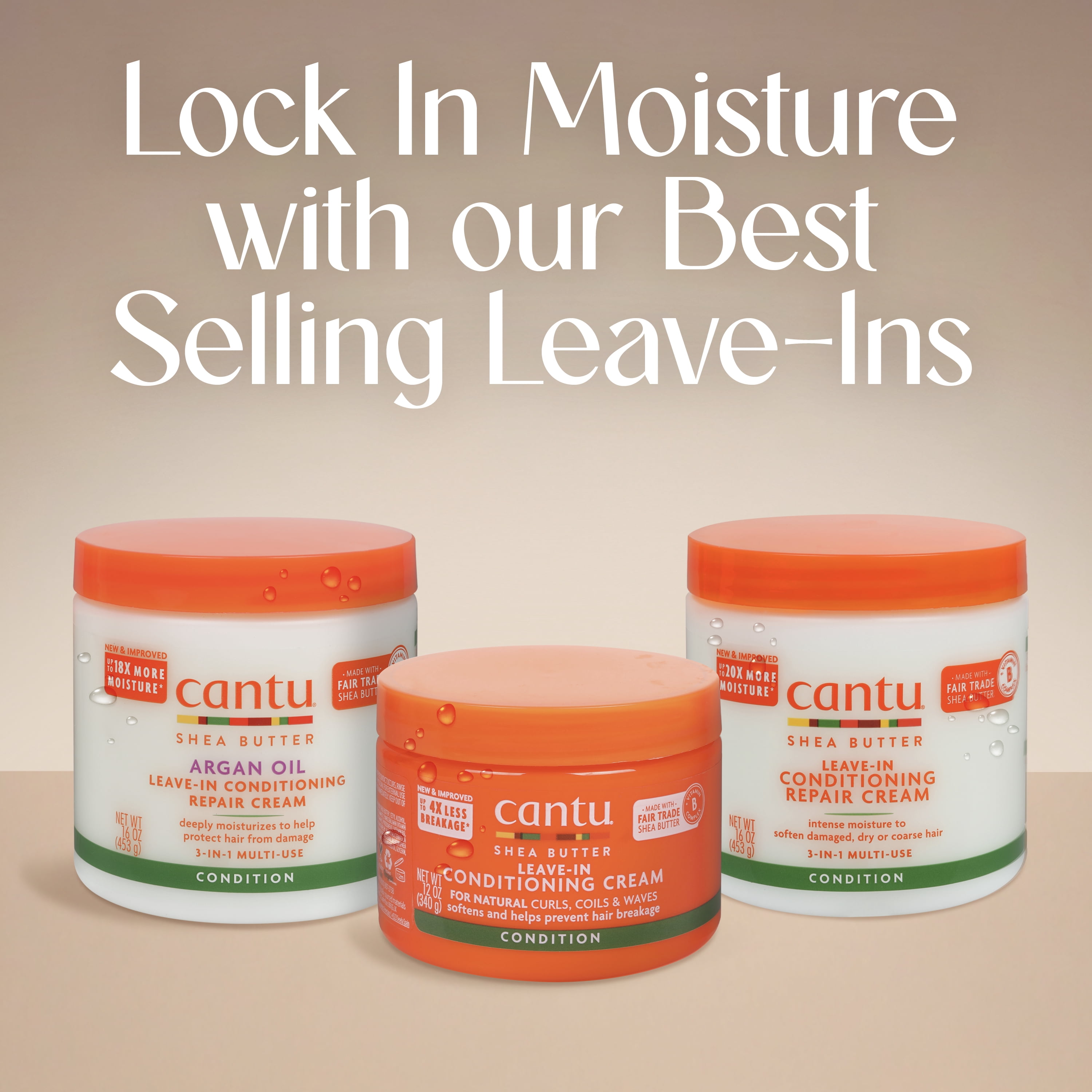 Cantu Shea Butter Leave-In Conditioning Repair Cream, 16 oz