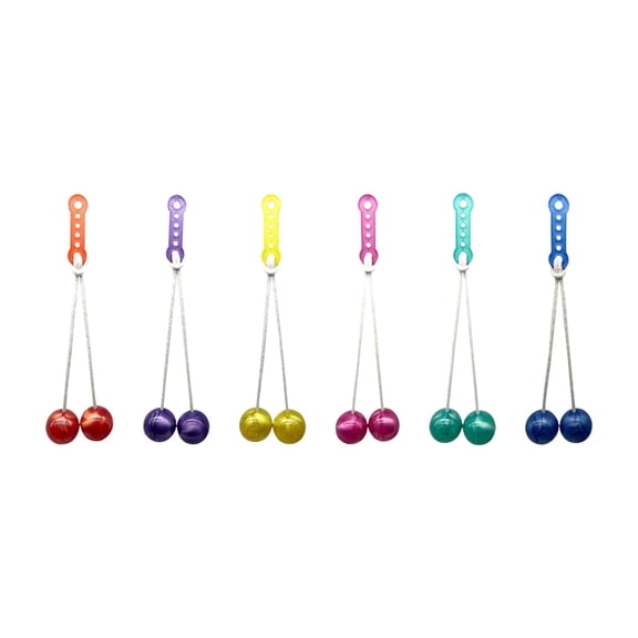 Clackers Balls Toy for Fine Motor Skills Development Indoor Outdoor Play Colorful Stress Relief Toy Stocking Stuffer Gift for Birthdays & Parties