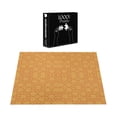 thumbnail image 3 of Ambesonne Art Deco Jigsaw Puzzle Durable Cardboard, Monochrome Linear Grid, 1000 pcs, Pale Orange Vermilion, 3 of 5