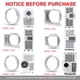 thumbnail image 2 of Portable Air Conditioner Window Vent Kit with 5.9” Exhaust Hose Adjustable Portable AC Window Kit for Ducting Universal Portable AC Seal Panel for Horizontal&Vertical Window, 2 of 7
