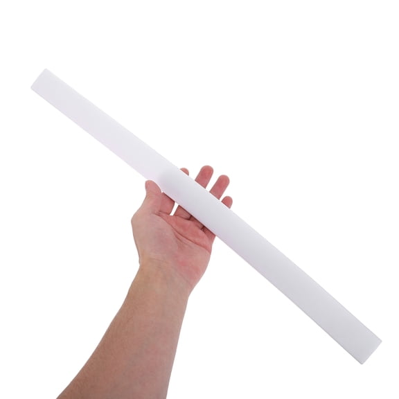 HONMEET 2-Pack White Flexible Silicone Door Threshold Seal Strips, Self-Adhesive Weatherproof Water Retaining Barrier