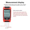 thumbnail image 3 of FS2202 Auto Range Multimeter 9999 Counts TRMS AC DC Voltmeter Amp NCV Resistance Capacitance Transistor T, 3 of 8