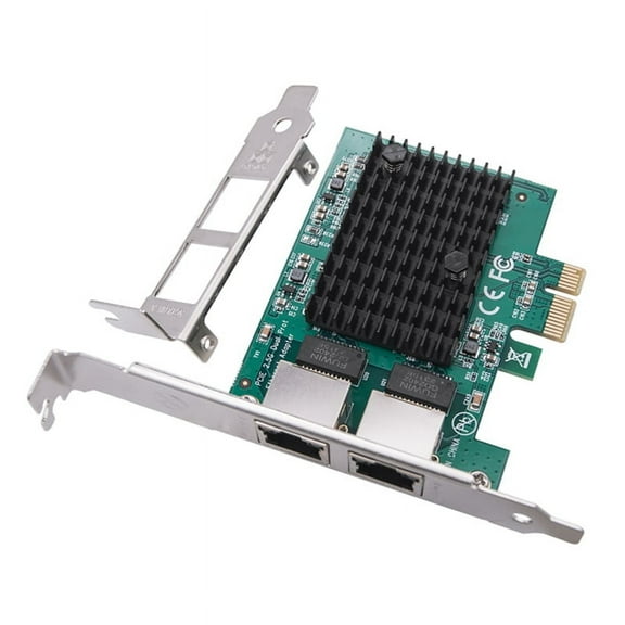 2 Port 2.5G PCIe Network Card 2.5 Gigabit Ethernet Adapter RTL8125BG Chip PCI-E Ethernet LAN Adapter for Desktop PC,1 x 2.5G PCIe Network Card 1 x Low profile stand,Multicolor