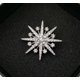 thumbnail image 1 of Granjero Gordo Broche de seguridad grande de cristal para mujer, broche de joyería para bufanda de punto, broche de solapa o cuello (plata octogonal), 1 of 4