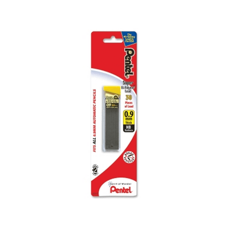 - (4 Pack) Super Hi-Polymer Lead Refill (0.9mm) Thick, HB, 30 pcs/Tube 1-Pk