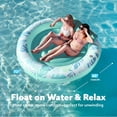 thumbnail image 3 of Tumbona hinchable de bronceado para piscina Float SLOOSH, 72 x 65 cm, color cian, 3 of 7