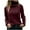 Wine, variant on Babysbule Plus Size Womens Sweaters Women Casual Fashion Pullover Long Sleeve Round-Neck Sweater Women's Fashion