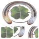 thumbnail image 3 of Four Leaf Clover Horseshoe Decor Horseshoe Art Pendant Decoration Wall Art Decor, 3 of 3
