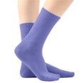 thumbnail image 2 of Kids Mid-Calf Socks 1 Pair Unisex Children Casual Solid Color Soft Stockings for Boys Girls Outdoor School Sports Daily Activewear 5-14 Years, 2 of 6