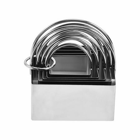

Hjktuzi Biscuit Mouldsflat Bottom Round Mould 5 Piece Set Cookie Cutters Bake Cookies Kids Baking Cooking Tools Cookie Cutters (C)