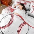 thumbnail image 4 of Castle Fairy Female Men Baseball Game Bedding Comforter Set,Sport Gamer Queen Bedding Sets, 4 of 8