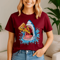 thumbnail image 5 of Pizza Eating Shark Kids Boys Food Lovers Jawsome Tee, Funny Shirt, 5 of 5