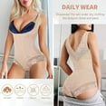 thumbnail image 7 of VASLANDA Womens Open Bust Shapewear Bodysuit Tummy Control Shaping Bodysuit Full Body Shaper Slimmer Briefer, 7 of 7