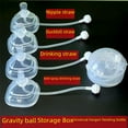 thumbnail image 4 of Accesorios para chupetes con pajita, forma de pico de pato cuadrado, para aprender a beber, taza con pajita, bola de gravedad, 4 of 5