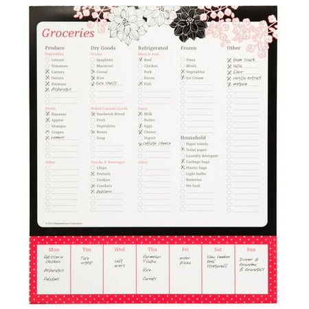 mead grocery checklist walmart