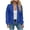 Blue, variant on Fall Jacket Women Women's Lightweight Cotton Military Jacket Green,M