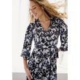 thumbnail image 3 of Ellos Plus Size Knit Surplice Tie-Waist Maxi Dress, 3 of 3