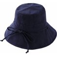 thumbnail image 2 of CoCopeaunts Woman Cotton Bucket Hat Summer Sunscreen Sun Cap Beach Outdoor Shade Bow Headwear Foldable Basin Hat Breathable, 2 of 8