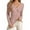 Pink, variant on Women's V-Neck Twist Knot Long Sleeve Ribbed Knit Pullover Sweater – Slim Fit, Lightweight, Solid Color for Casual Everyday Wear