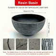 thumbnail image 2 of Classic Bowl-Shaped Aquarium - Durable ABS Resin, Non-Electric, Perfect for Outdoor Garden & Balcony Decor, Ideal for Fish,  & for Lotus Coexistence, 2 of 13