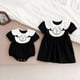 thumbnail image 5 of Ropa de verano para hermanas, vestido de princesa bordado a la moda para niñas, mono bonito con lazo para bebé, traje elegante para chico, 5 of 6