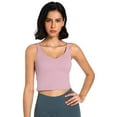 thumbnail image 2 of Zoeecloth Vest Top for Women Sports Bras with Built in Bra,Women's Padded Sports Bra Workout Running Shirts S-XXL, 2 of 9