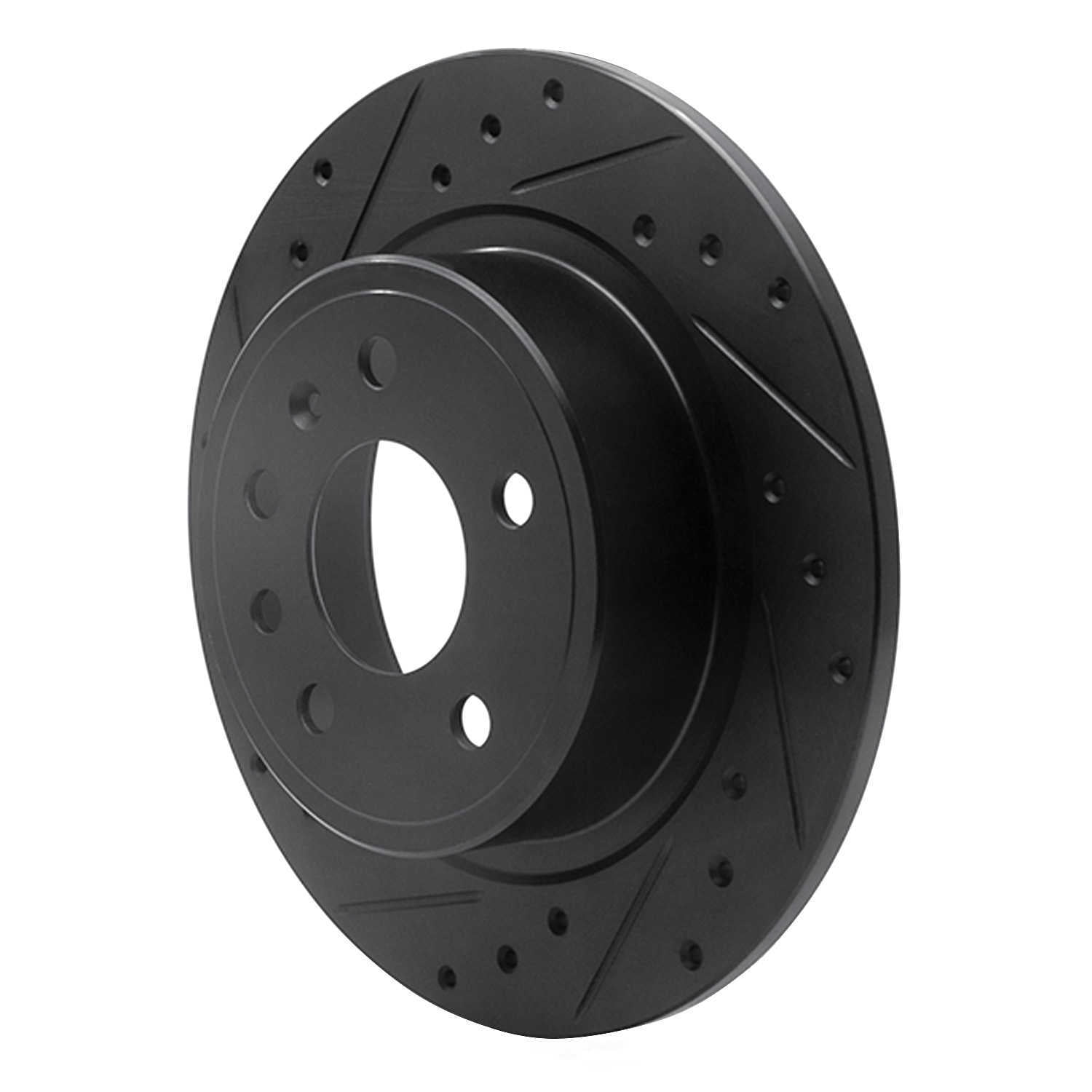 Dynamic Friction Company 633-65012L DFC Brake Rotor - Drilled And Slotted - Black