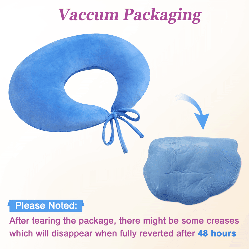 BBL Pillow After Surgery - Brazilian Butt Lift Pillow for Sitting, Sleeping, and Driving (Blue)
