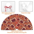 thumbnail image 4 of KLL 36" Christmas Tree Skirt American Football1 Xmas Tree Skirts Mat for New Year Xmas Holiday Party Indoor Outdoor Home Decoration, 4 of 7