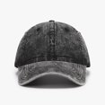 thumbnail image 1 of Gorra de béisbol no estructurada teñida con pigmento de algodón lavado grande de gran tamaño Gorra de béisbol de mezclilla lavada de gran tamaño （1 pieza）, 1 of 5