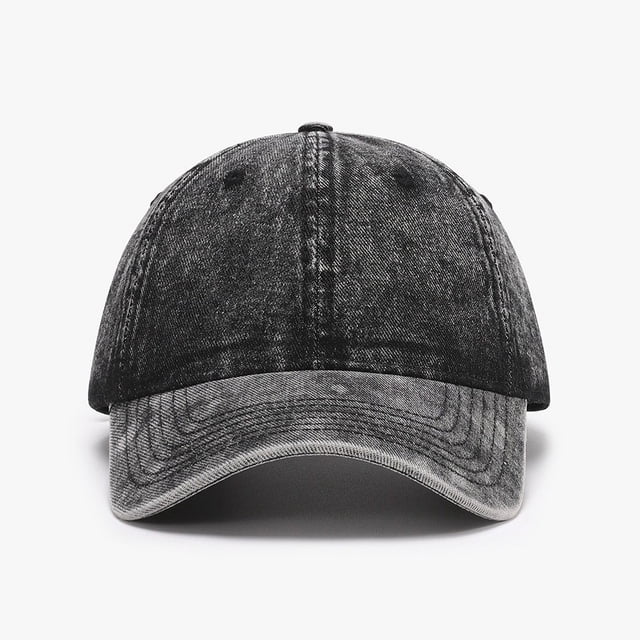 Gorra de béisbol no estructurada teñida con pigmento de algodón lavado grande de gran tamaño Gorra de béisbol de mezclilla lavada de gran tamaño (1 pieza)