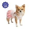 thumbnail image 2 of Oodles Pink Striped Cherries Pleated Tennis Spring Dog Dress, XS, 2 of 8