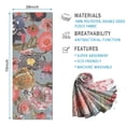 thumbnail image 2 of Pioneer Flower Floral Print Pattern Hot Yoga Mat Towel Non Slip for Hot Yoga - Quick-Drying Yoga Mat Cover with 4 Corner Pockets with Travel Bag - Hot Yoga Towel Non Slip 70"x26", 2 of 6