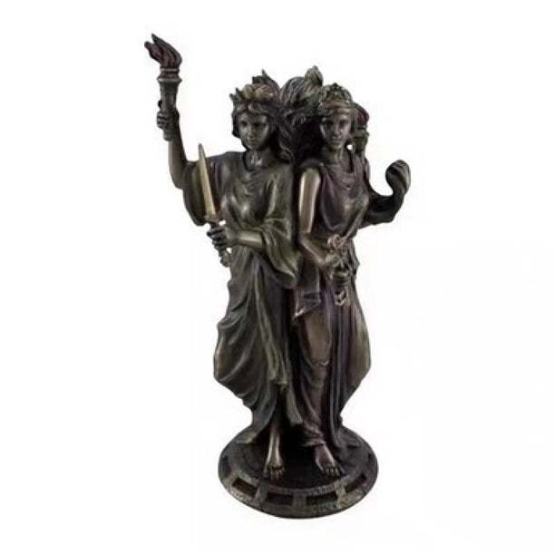 Estatua de la mitología griega con forma de ángel bailarín, 8 x 20 cm, figura de resina