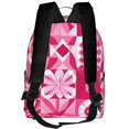 thumbnail image 4 of Lightweight Backpack With Adjustable Shoulder Strap Empty Bag Upright 12×14.5in For Weekend Holiday Travel Hiking Hotpink Geometric Patterns_1, 4 of 5