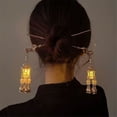 thumbnail image 4 of Fashion Ancient Style Handmade Palace Lantern Hair Styling Tools Hairpin Hair Sticks Hair Accessories WHITE, 4 of 8