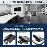 TR600 Landline Phone Call Recorder for Analog/IP/Digital Lines, Automatic Telephone Recording Device