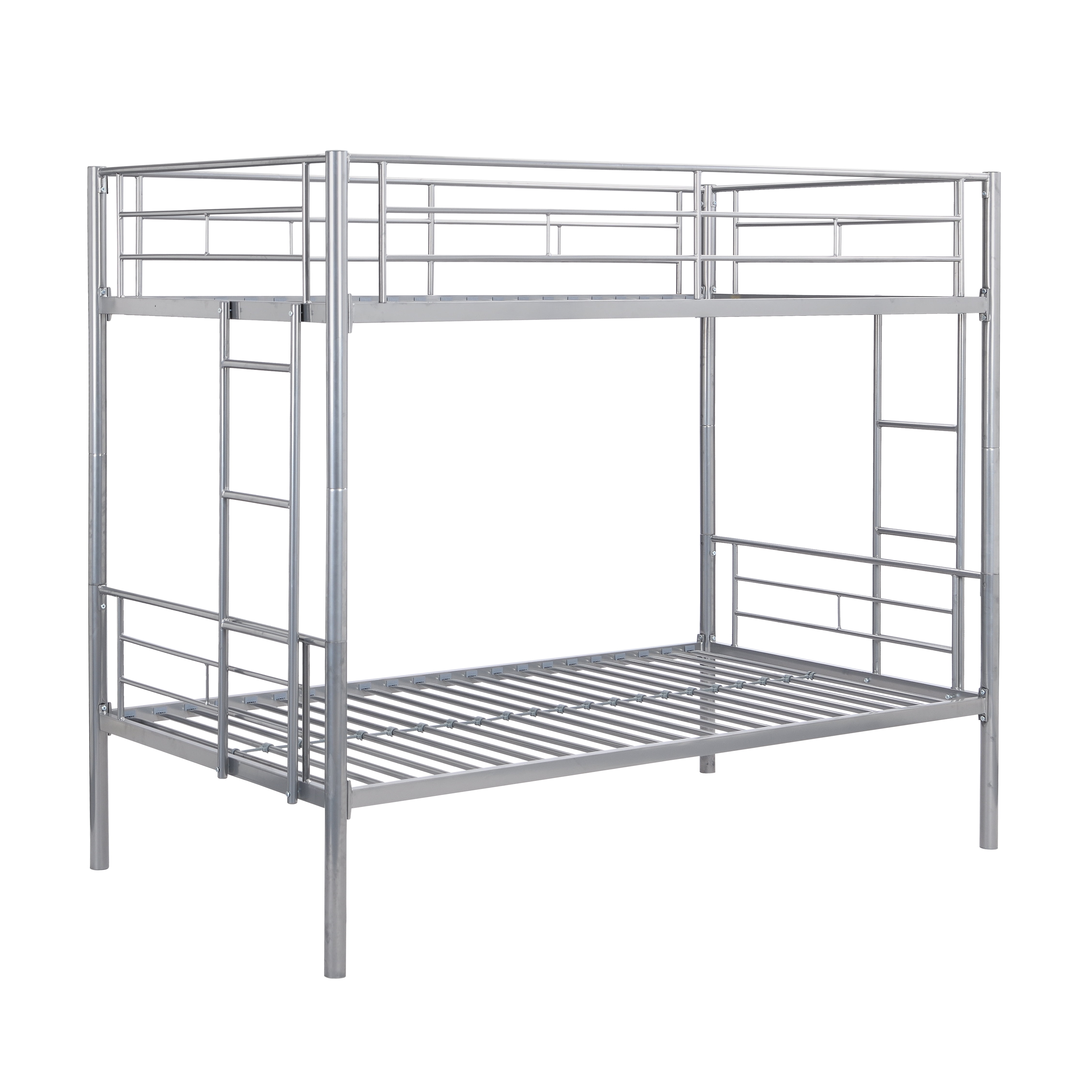 Metal Bunk Bed Silver