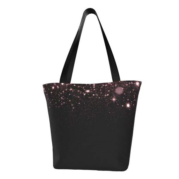 Easygdp Sparkling Pink Night Sky Bolso de Hombro para Mujer, Bolso Bandolera y Cartera de Mano Elegante para Uso Diario